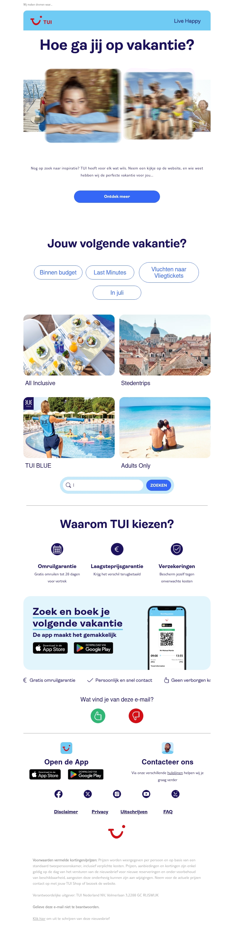 Ook zo toe aan vakantie? Ook zo toe aan vakantie?