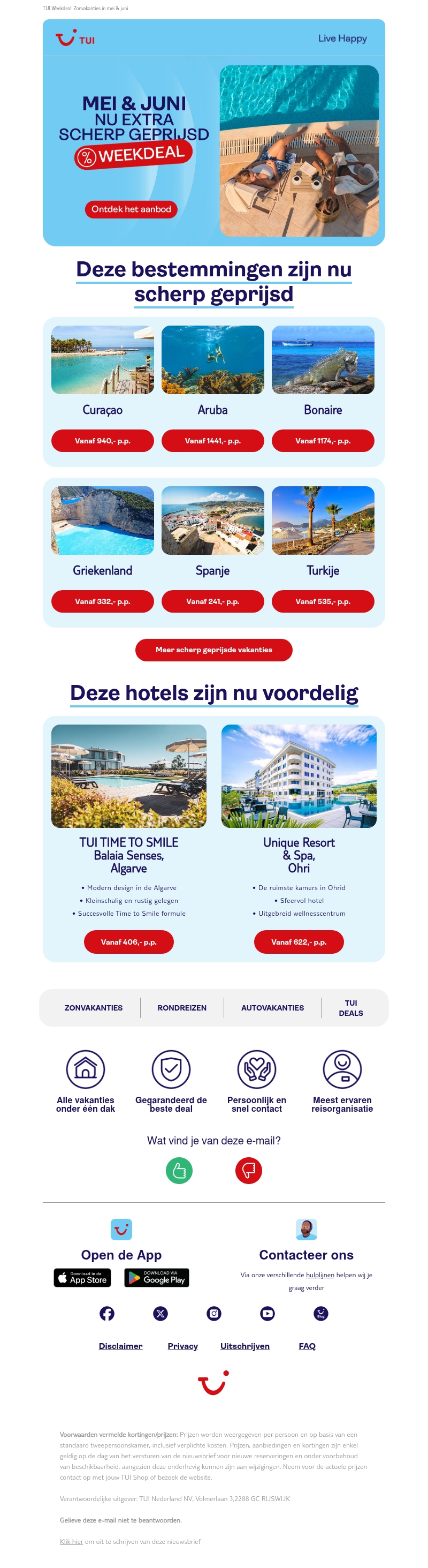Mei & juni: nu extra scherp geprijsd Mei & juni: nu extra scherp geprijsd