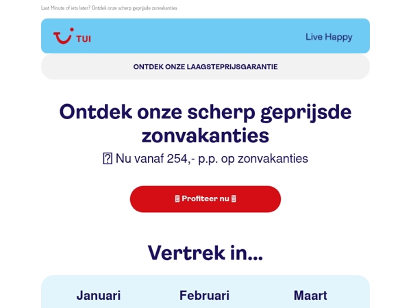 Mail, dit is de vakantie die je zoekt 