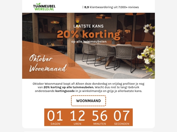 Laatste kans: -20%