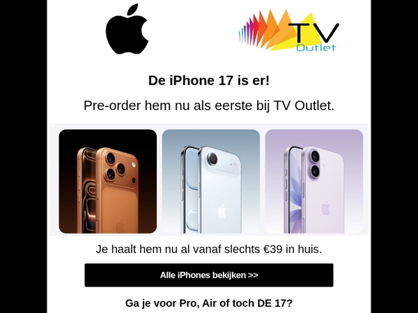 Beste Mailaanbiedingen, je nieuwe iPhone wacht op op je!