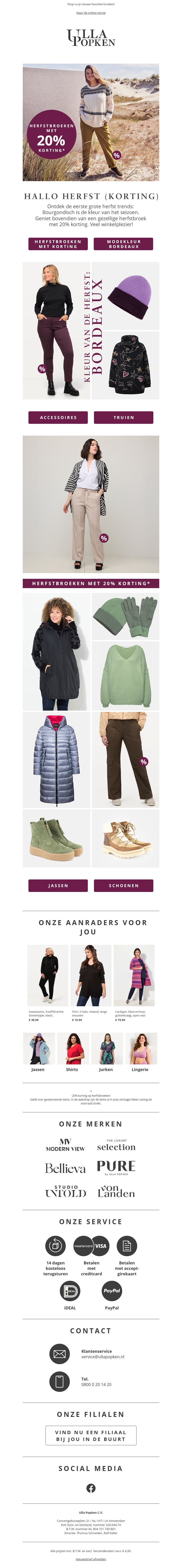 🍂 20% korting op stijlvolle herfstbroeken – Shop ze nu! 🍂 20% korting op stijlvolle herfstbroeken – Shop ze nu!