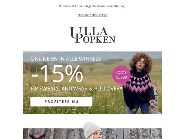 Knitwear, sweats en truien 15% Korting 🤎✨