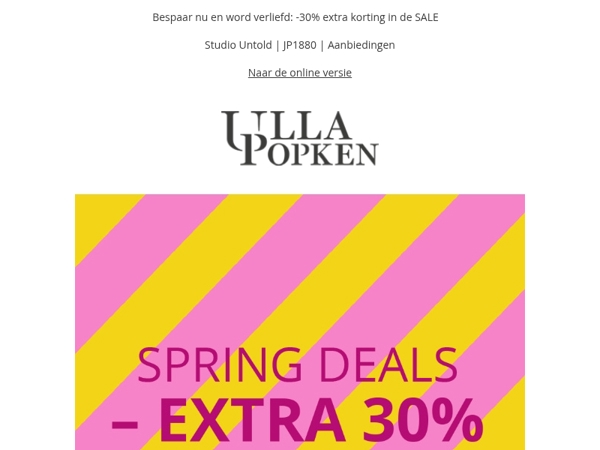 ✨ Bespaar-alert! 30% extra korting op SALE