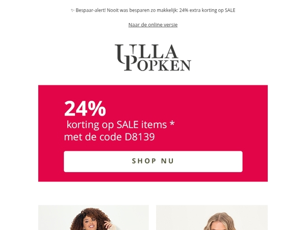 💰 24% extra korting op ALLES in de SALE