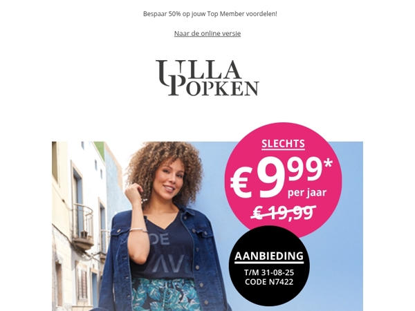 🚀 Een jaar vol voordelen – nu voor €9,99 in plaats van €19,99