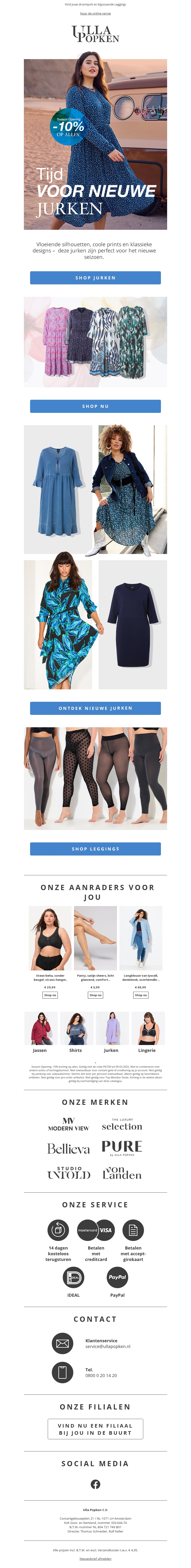 -10% korting op ALLES 💐 jurken, leggings en meer -10% korting op ALLES 💐 jurken, leggings en meer