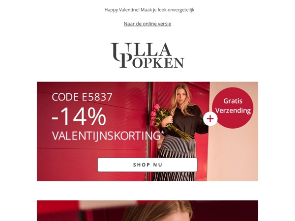 Niet lang meer: -14% korting + gratis verzending💌