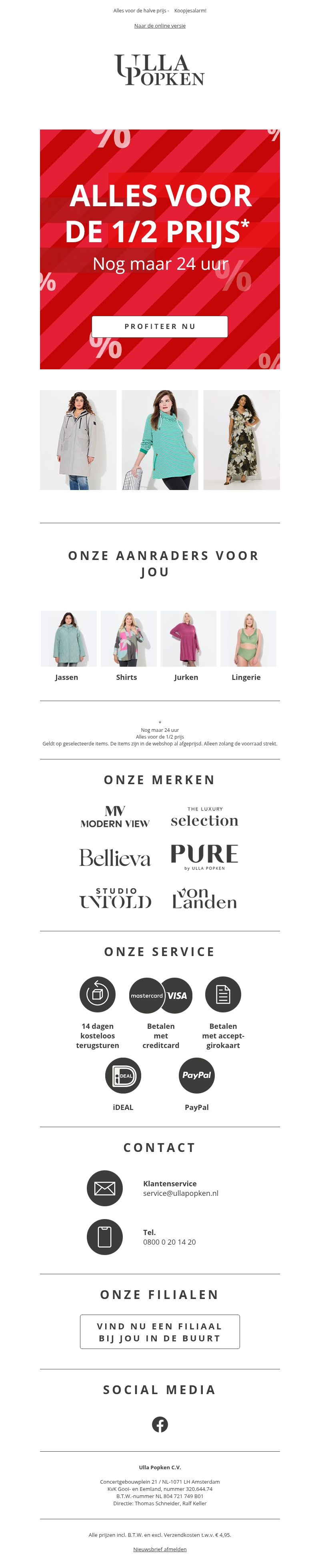 Laatste Kans ⏰ Alles voor de 1/2 prijs Laatste Kans ⏰ Alles voor de 1/2 prijs