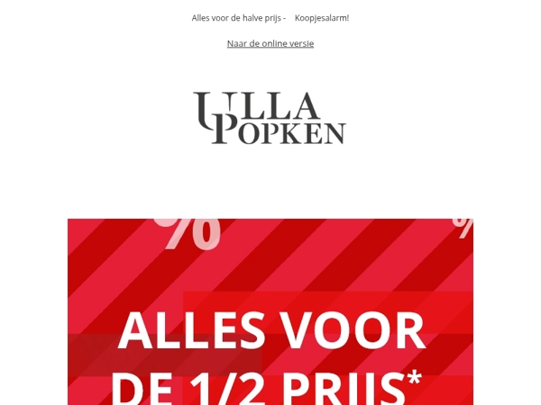 Laatste Kans ⏰ Alles voor de 1/2 prijs