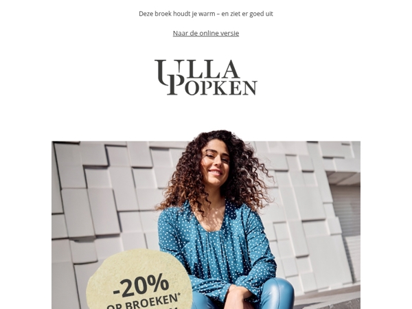 Je nieuwe herfstbroek? Vandaag 20% korting ✨