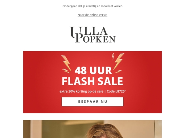 Snel! 30% extra korting op sale ⚡