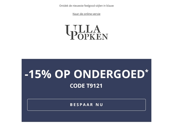 -15% korting op bh's, Slips en meer 🛍️