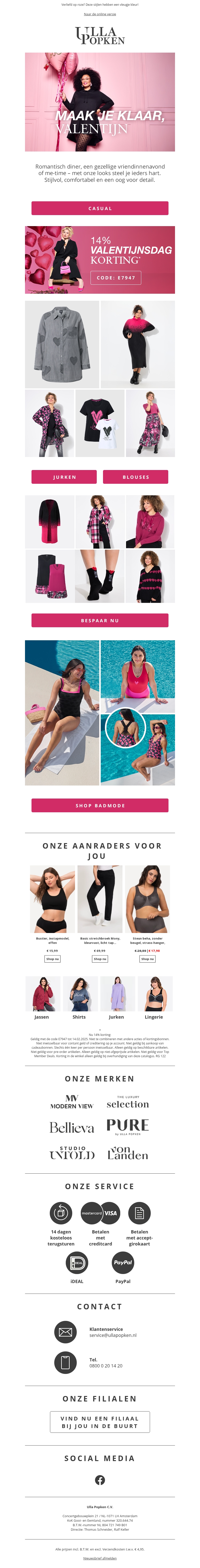 Valentijnsdagdeal: bespaar 14% met code E7947! 💝 Valentijnsdagdeal: bespaar 14% met code E7947! 💝