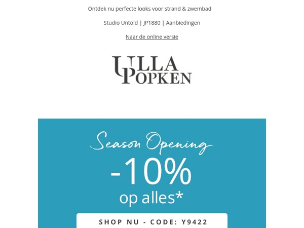 Wees er snel bij... 10% korting op ALLES eindigt snel!