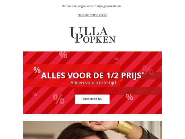 ⚡ Mis het niet: alles voor de halve prijs