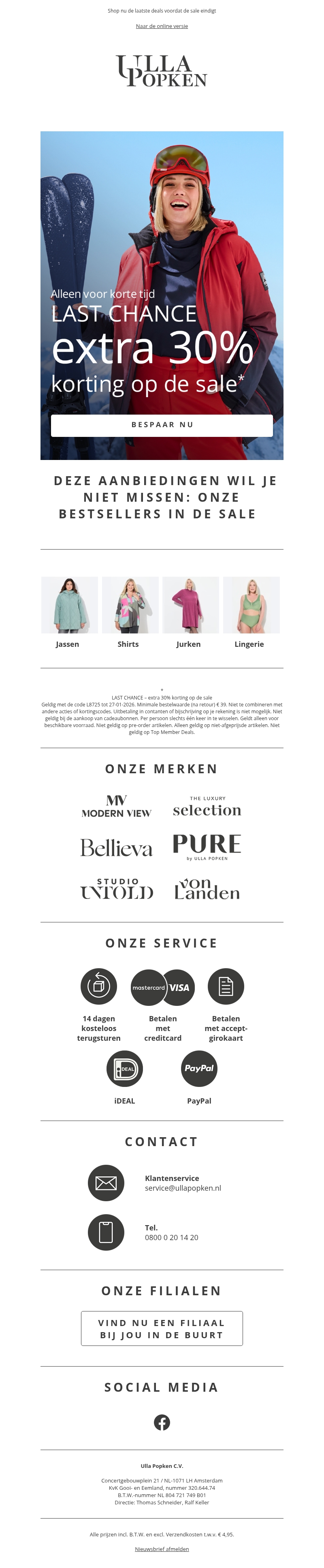 ⏰ Laatste kans Winter-SALE: – extra 30% korting op de sale ⏰ Laatste kans Winter-SALE: – extra 30% korting op de sale