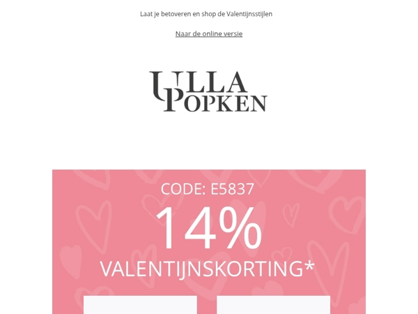 Mis het niet: 14% korting op ALLES❤️