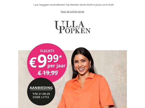 Laatste kans ⏳ Bespaar 50% op jouw Top Member voordelen