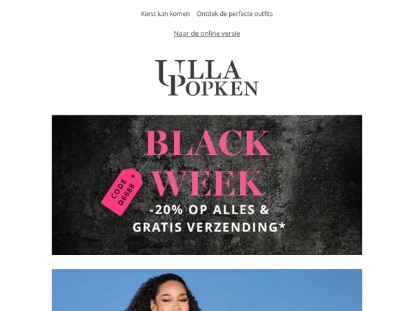 GRATIS verzending & -20% korting op ALLES voor 48 uur 🖤