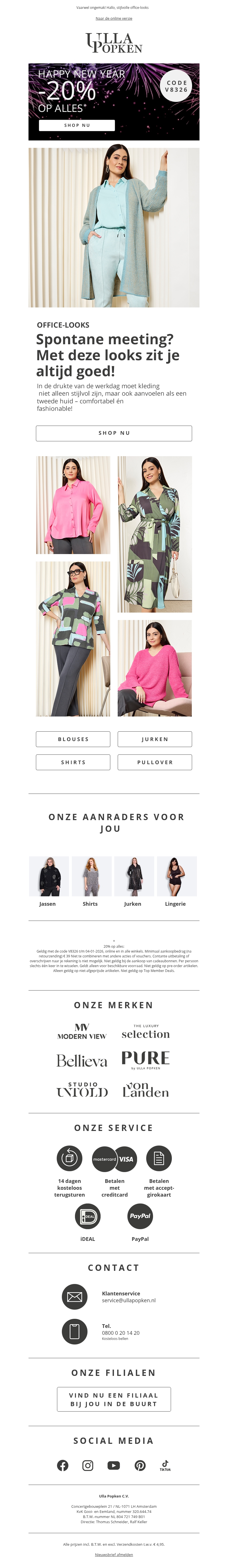 Wees er snel bij... -20% korting op ALLES eindigt snel! Wees er snel bij... -20% korting op ALLES eindigt snel!