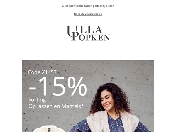Herfstlooks om te kopiëren & 15% korting op Mantels