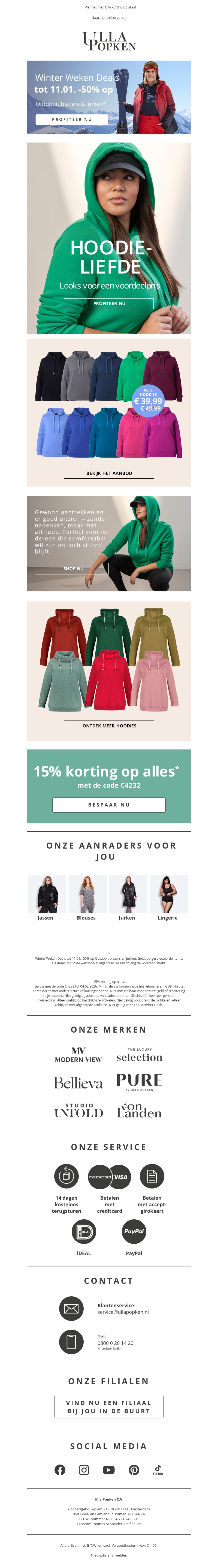 ✨ Deze week: tot 50% korting op geselecteerde stijlen ✨ Deze week: tot 50% korting op geselecteerde stijlen