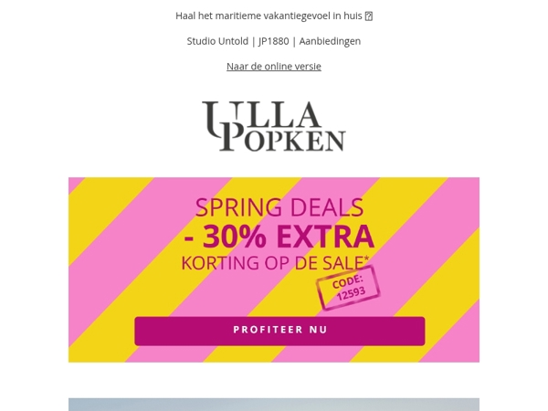 Laatste kortingsdag 🔥 -30% EXTRA op SALE