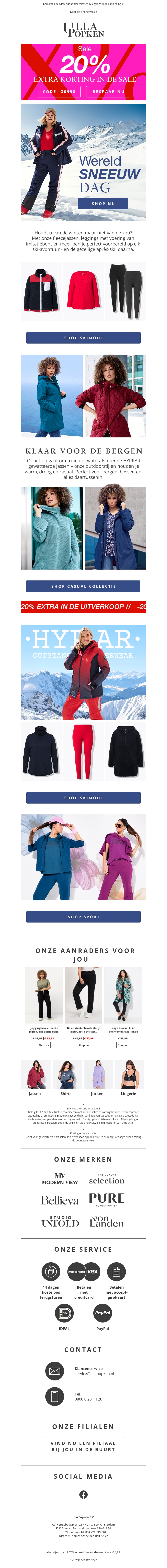 Extra korting π₯ -20% op SALE-artikelen Extra korting π₯ -20% op SALE-artikelen