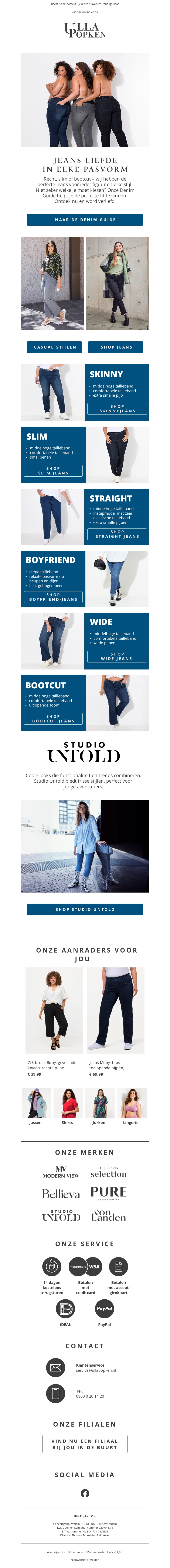 Jeans in elke pasvorm π Jeans in elke pasvorm π