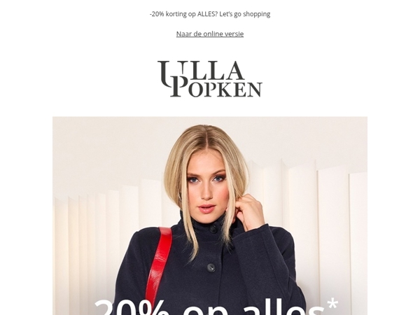 -20% korting op ALLES eindigt nu! 🕛 De final countdown start