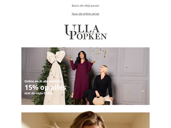 Jouw stijl, jouw deal 🛍️ 15% korting op ALLES