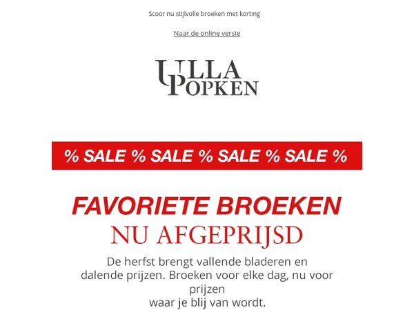 Slechts 48 uur: Broeken sterk afgeprijsd 🛍️