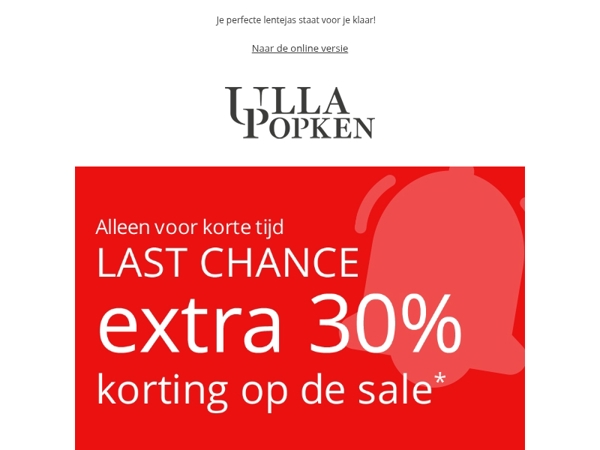 ⚠️Ga voor de koopjes! Extra -30% korting op de sale