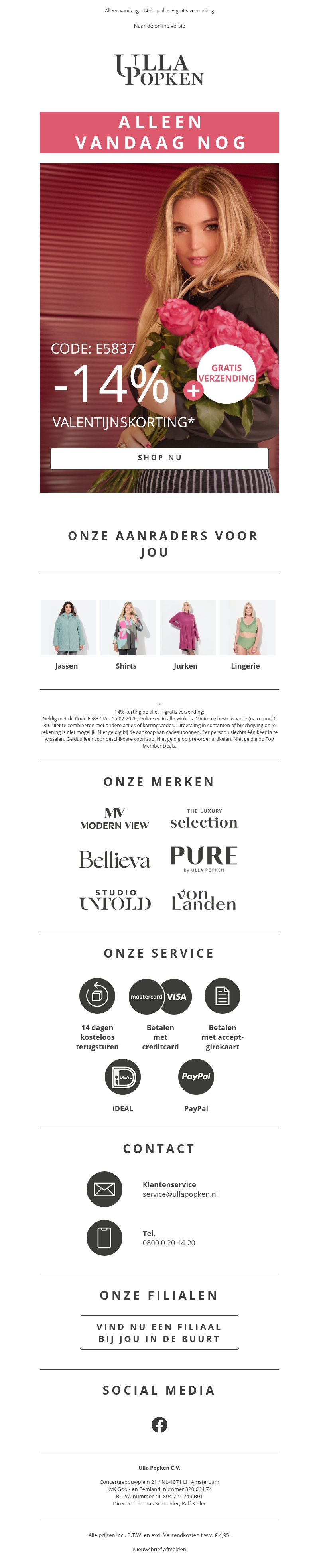 De countdown is begonnen: -14% op alles + gratis verzending🚨 De countdown is begonnen: -14% op alles + gratis verzending🚨