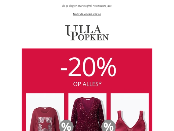 ✨ 20% op je hele aankoop
