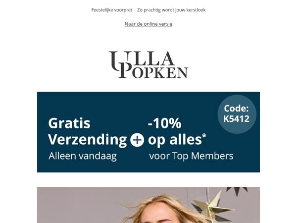 Jij krijgt de verzending cadeau 🎁