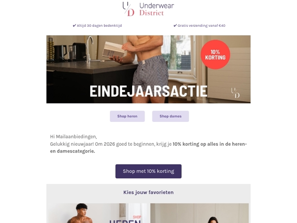 Gelukkig nieuwjaar namens Underwear District! ✨