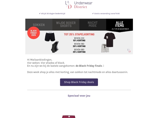 Alles met stapelkorting: de laatste Shade van Black Friday