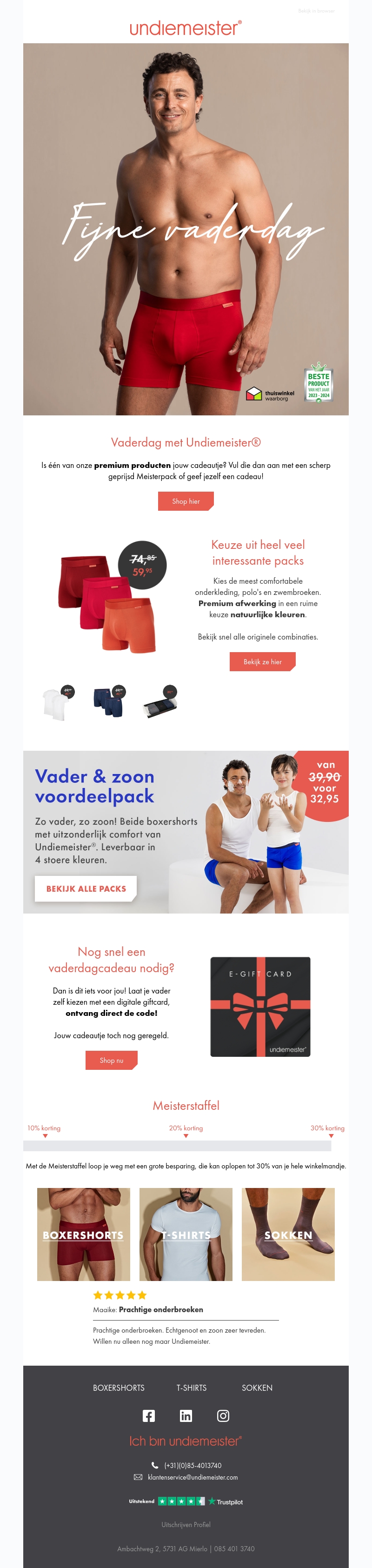 👉 Undiemeister wenst je een fijne Vaderdag 👉 Undiemeister wenst je een fijne Vaderdag