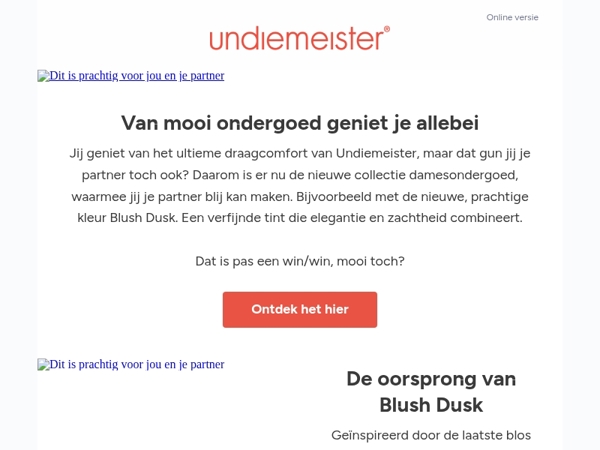 Dit is prachtig voor jou en je partner