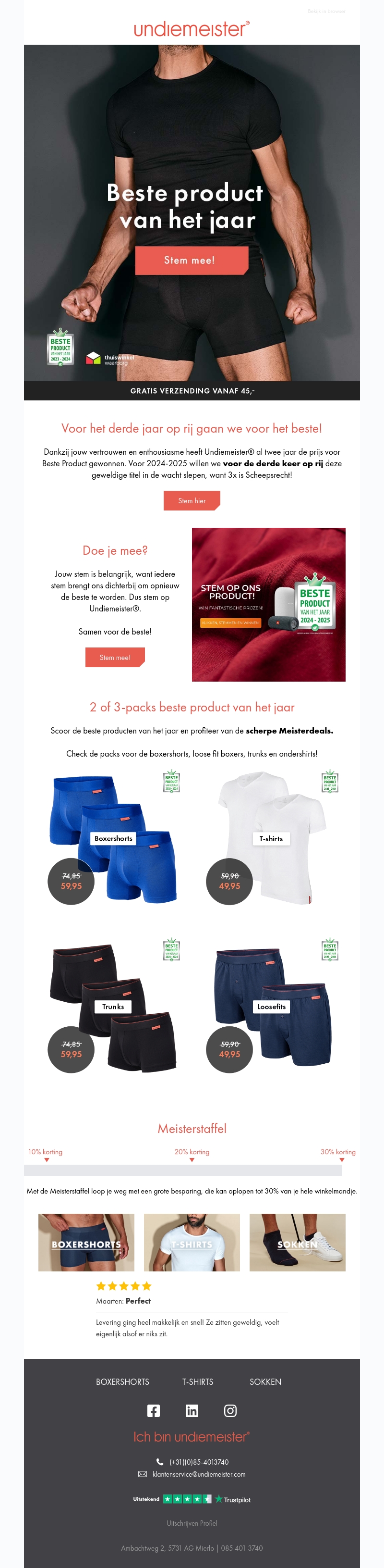 Beste product van het jaar, help jij mee Meister? Beste product van het jaar, help jij mee Meister?