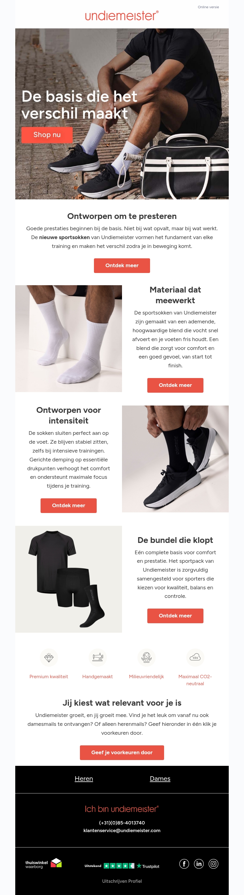 Goede prestaties beginnen onderaan Goede prestaties beginnen onderaan