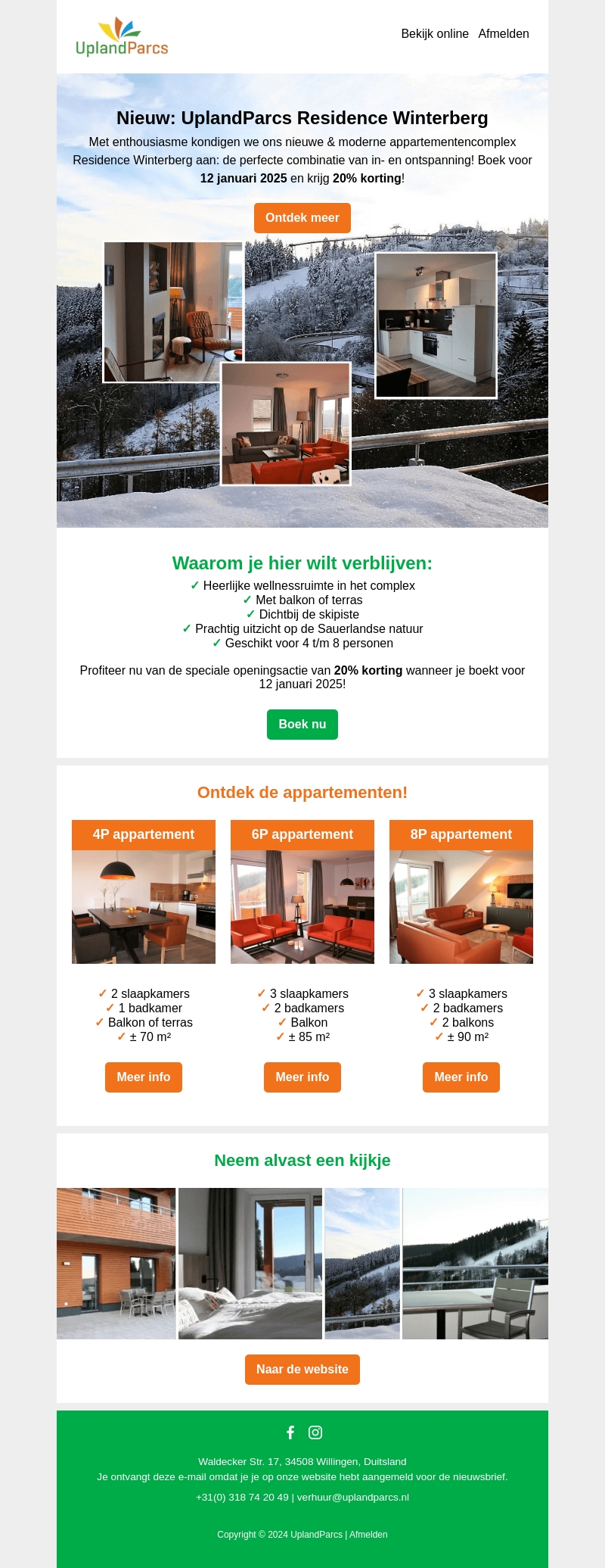 Nieuw: UplandParcs Residence Winterberg Nieuw: UplandParcs Residence Winterberg