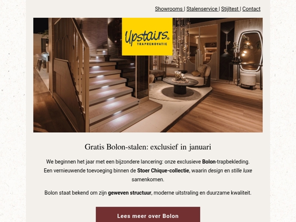 💛 Nieuw: Bolon-trapbekleding + gratis stalen in januari