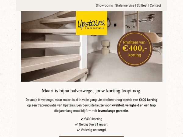 💛 Reminder: €400 voordeel loopt nog in maart