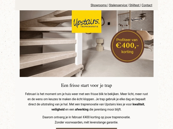 💛 Een frisse start voor je trap – €400 voordeel