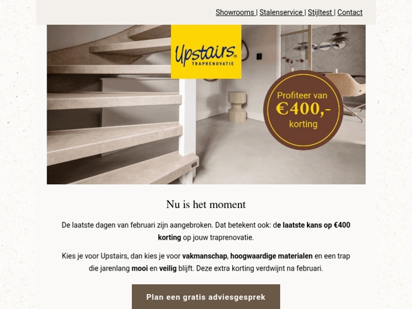 💛 Laatste kans: €400 voordeel op jouw trap