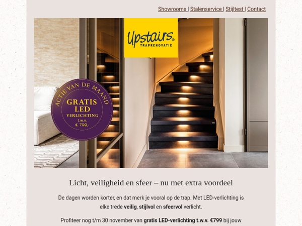 Laat je trap niet in het donker staan ✨