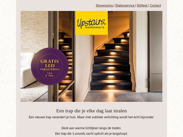 Stel je voor… jouw trap met ingebouwde LED-verlichting